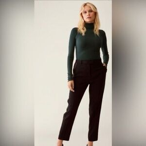 Babaton Tailored High-Rise Black Ankle Pants